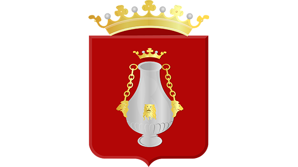 Wapen gemeente Vlissingen - in kleur op transparante achtergrond - 600 * 337 pixels 
